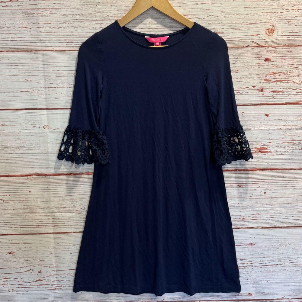 NWT Lilly Pulitzer Ophelia Dress in True Navy Sz XXS - Picture 3 of 14